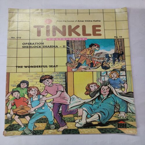 Tinkle No. 410 .( Operation Sherlock Sharma - II And The Wonderful Seat ) .
