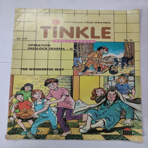 Tinkle No. 410 .( Operation Sherlock Sharma - II And The Wonderful Seat ) .