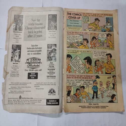 Tinkle No.379 . ( A Hundred Gold Coins And The Comics Cover-Up ) .