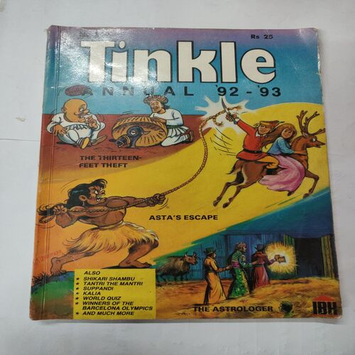 Tinkle No. 260 ANNUAL '92-93' . ( The Thirteen Feet Theft , Asta's Escape And The Astrologer ) .