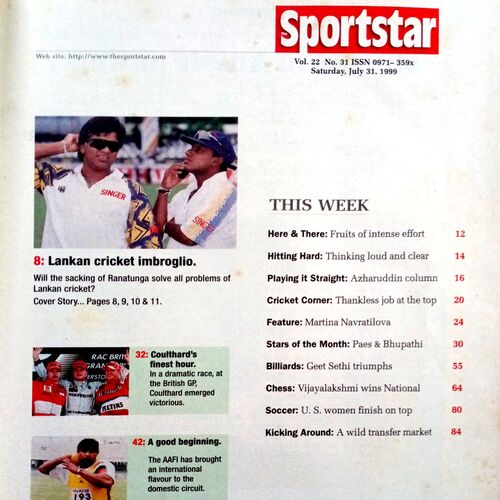 Sport Star (Sat 31 July 1999)