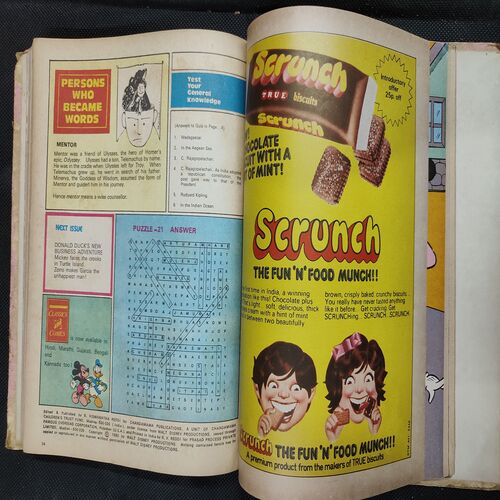 ( 12 In 1 Single Binding ) Chandamama Classics And Comics . Edition :- { 1. Chandamama ( Vol. 01 , No. 13 ) 20th April 1981.  2. Chandamama ( Vol. 01 , No. 14 ) 5th May 1981.  3. Chandamama ( Vol. 01 , No. 15 ) 20th May 1981. 4. Chandamama ( Vol. 01 , No. 16 ) 5th June 1981.  5. Chandamama ( Vol. 01 , No. 17 ) 20th June 1981 .  6. Chandamama ( Vol. 01 , No. 18 ) 5th July 1981.  7. Chandamama ( Vol. 01 , No. 19 ) 20th July 1981.  8. Chandamama ( Vol. 01 , No. 20 )5th August 1981 .  9. Chandamama ( Vol. 01 , No. 1981 ) 20th August 1981 .  10.Chandamama ( Vol. 01 , No. 22 )5th September 1981.  11. Chandamama ( Vol. 01 , No. 23 ) 20th September 1981.  12. Chandamama ( Vol. 01 , No. 24 ) 5th October 1981 }.