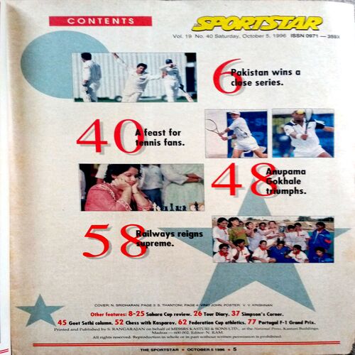 Sport Star (Sat 5 Oct 1996)