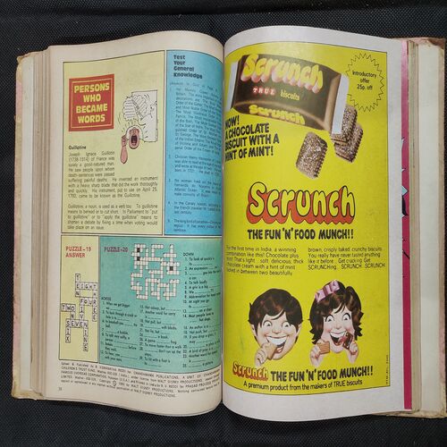 ( 12 In 1 Single Binding ) Chandamama Classics And Comics . Edition :- { 1. Chandamama ( Vol. 01 , No. 13 ) 20th April 1981.  2. Chandamama ( Vol. 01 , No. 14 ) 5th May 1981.  3. Chandamama ( Vol. 01 , No. 15 ) 20th May 1981. 4. Chandamama ( Vol. 01 , No. 16 ) 5th June 1981.  5. Chandamama ( Vol. 01 , No. 17 ) 20th June 1981 .  6. Chandamama ( Vol. 01 , No. 18 ) 5th July 1981.  7. Chandamama ( Vol. 01 , No. 19 ) 20th July 1981.  8. Chandamama ( Vol. 01 , No. 20 )5th August 1981 .  9. Chandamama ( Vol. 01 , No. 1981 ) 20th August 1981 .  10.Chandamama ( Vol. 01 , No. 22 )5th September 1981.  11. Chandamama ( Vol. 01 , No. 23 ) 20th September 1981.  12. Chandamama ( Vol. 01 , No. 24 ) 5th October 1981 }.