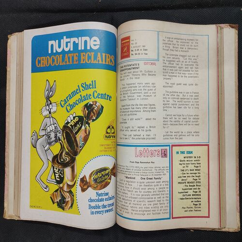 ( 12 In 1 Single Binding ) Chandamama Classics And Comics . Edition :- { 1. Chandamama ( Vol. 01 , No. 13 ) 20th April 1981.  2. Chandamama ( Vol. 01 , No. 14 ) 5th May 1981.  3. Chandamama ( Vol. 01 , No. 15 ) 20th May 1981. 4. Chandamama ( Vol. 01 , No. 16 ) 5th June 1981.  5. Chandamama ( Vol. 01 , No. 17 ) 20th June 1981 .  6. Chandamama ( Vol. 01 , No. 18 ) 5th July 1981.  7. Chandamama ( Vol. 01 , No. 19 ) 20th July 1981.  8. Chandamama ( Vol. 01 , No. 20 )5th August 1981 .  9. Chandamama ( Vol. 01 , No. 1981 ) 20th August 1981 .  10.Chandamama ( Vol. 01 , No. 22 )5th September 1981.  11. Chandamama ( Vol. 01 , No. 23 ) 20th September 1981.  12. Chandamama ( Vol. 01 , No. 24 ) 5th October 1981 }.