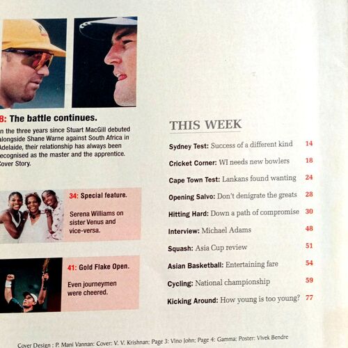 Sport Star (Sat 20 Jan 2001)