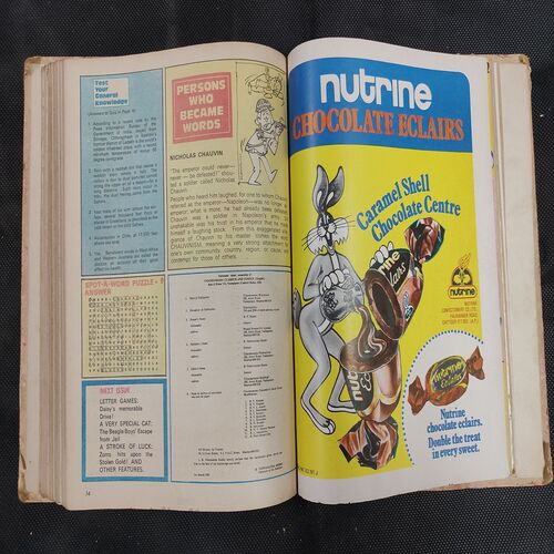 ( 12 In 1 Single Binding ) Chandamama Classics And Comics . Edition :- { 1. Chandamama ( Vol. 01 , No. 01 ) 20th October 1980.  2. Chandamama ( Vol. 01 , No. 02 ) 5th November 1980.  3. Chandamama ( Vol. 01 , No. 03 ) 20th November 1980. 4. Chandamama ( Vol. 01 , No. 04 ) 5th December 1980.  5. Chandamama ( Vol. 01 , No. 05 ) 20th December 1980 .  6. Chandamama ( Vol. 01 , No. 06 ) 5th January 1981.  7. Chandamama ( Vol. 01 , No. 07 ) 20th January 1981.  8. Chandamama ( Vol. 01 , No. 08 )5th February 1981 .  9. Chandamama ( Vol. 01 , No. 09 ) 20th February 1981 .  10.Chandamama ( Vol. 01 , No. 10 )5th March 1981.  11. Chandamama ( Vol. 01 , No. 11 ) 20th March 1981.  12. Chandamama ( Vol. 01 , No. 12 ) 5th April 1981 }.