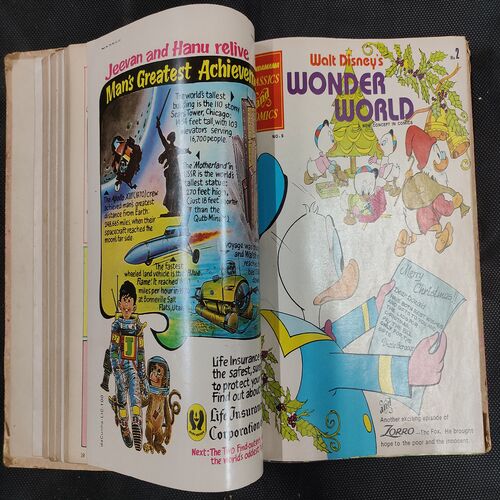 ( 12 In 1 Single Binding ) Chandamama Classics And Comics . Edition :- { 1. Chandamama ( Vol. 01 , No. 01 ) 20th October 1980.  2. Chandamama ( Vol. 01 , No. 02 ) 5th November 1980.  3. Chandamama ( Vol. 01 , No. 03 ) 20th November 1980. 4. Chandamama ( Vol. 01 , No. 04 ) 5th December 1980.  5. Chandamama ( Vol. 01 , No. 05 ) 20th December 1980 .  6. Chandamama ( Vol. 01 , No. 06 ) 5th January 1981.  7. Chandamama ( Vol. 01 , No. 07 ) 20th January 1981.  8. Chandamama ( Vol. 01 , No. 08 )5th February 1981 .  9. Chandamama ( Vol. 01 , No. 09 ) 20th February 1981 .  10.Chandamama ( Vol. 01 , No. 10 )5th March 1981.  11. Chandamama ( Vol. 01 , No. 11 ) 20th March 1981.  12. Chandamama ( Vol. 01 , No. 12 ) 5th April 1981 }.