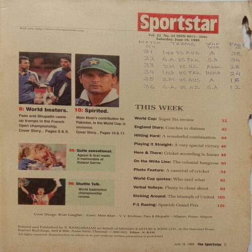 Sport Star (June 19, 1999)