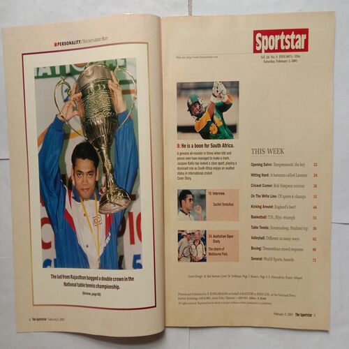 Sport Star ( Saturday, February 3, 2001 )