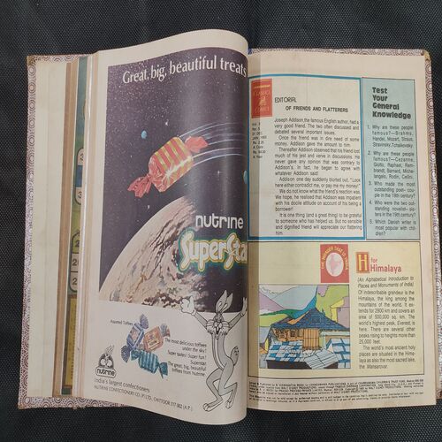 ( 12 In 1 Single Binding ) Chandamama Classics And Comics . Edition :- { 1. Chandamama ( Vol. 03 , No. 01 ) 21 October - 05 November 1982.  2. Chandamama ( Vol. 03 , No. 02 ) 6 - 20 November 1982.  3. Chandamama ( Vol. 03 , No. 03 ) 20th November 1982. 4. Chandamama ( Vol. 03 , No. 04 ) 5th December 1982.  5. Chandamama ( Vol. 03 , No. 05 ) 21th December - January 1983 .  6. Chandamama ( Vol. 03 , No. 06 ) 06th - 20th January 1983.  7. Chandamama ( Vol. 03 , No. 07 ) 21th January - 5 February 1983.  8. Chandamama ( Vol. 03 , No. 08 )6th - 20th Februry 1983 .  9. Chandamama ( Vol. 03 , No. 09 ) 21th February - 5th March 1983 .  10.Chandamama ( Vol. 03 , No. 10 )6th - 20th March 1983.  11. Chandamama ( Vol. 03 , No. 11 ) 21th March - 5th April 1983.  12. Chandamama ( Vol. 03 , No. 12 ) 6th - 20th April 1983. }.