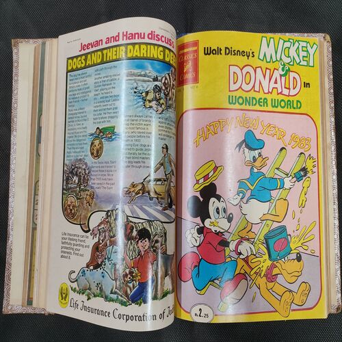 ( 12 In 1 Single Binding ) Chandamama Classics And Comics . Edition :- { 1. Chandamama ( Vol. 03 , No. 01 ) 21 October - 05 November 1982.  2. Chandamama ( Vol. 03 , No. 02 ) 6 - 20 November 1982.  3. Chandamama ( Vol. 03 , No. 03 ) 20th November 1982. 4. Chandamama ( Vol. 03 , No. 04 ) 5th December 1982.  5. Chandamama ( Vol. 03 , No. 05 ) 21th December - January 1983 .  6. Chandamama ( Vol. 03 , No. 06 ) 06th - 20th January 1983.  7. Chandamama ( Vol. 03 , No. 07 ) 21th January - 5 February 1983.  8. Chandamama ( Vol. 03 , No. 08 )6th - 20th Februry 1983 .  9. Chandamama ( Vol. 03 , No. 09 ) 21th February - 5th March 1983 .  10.Chandamama ( Vol. 03 , No. 10 )6th - 20th March 1983.  11. Chandamama ( Vol. 03 , No. 11 ) 21th March - 5th April 1983.  12. Chandamama ( Vol. 03 , No. 12 ) 6th - 20th April 1983. }.