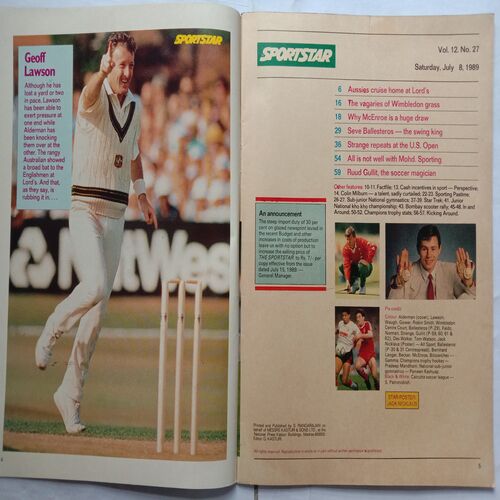 Sport Star (Saturday, July 8, 1989 )