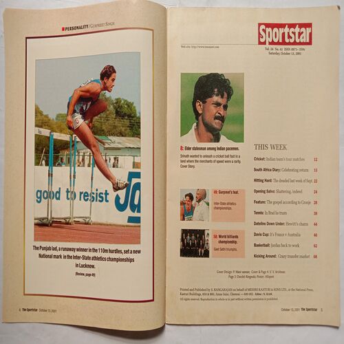 Sport Star (Saturday, October 13, 2001 )