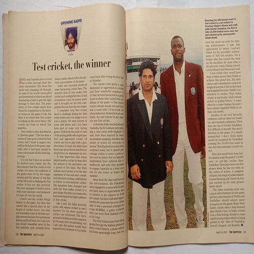 Sport Star (Saturday, April 14, 2001 )