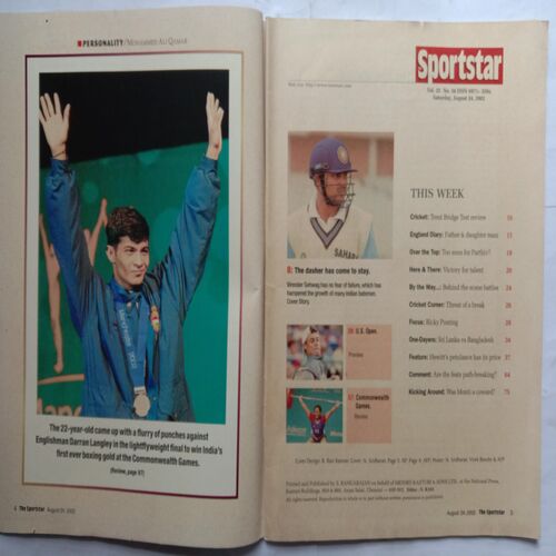 Sport Star ( Saturday, August 24, 2002 ) ( Free Poster Inside )