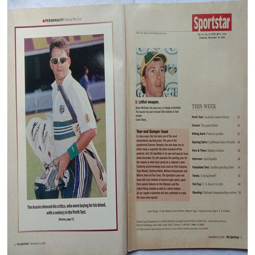 Sport Star (Saturday, December 16, 2000 )