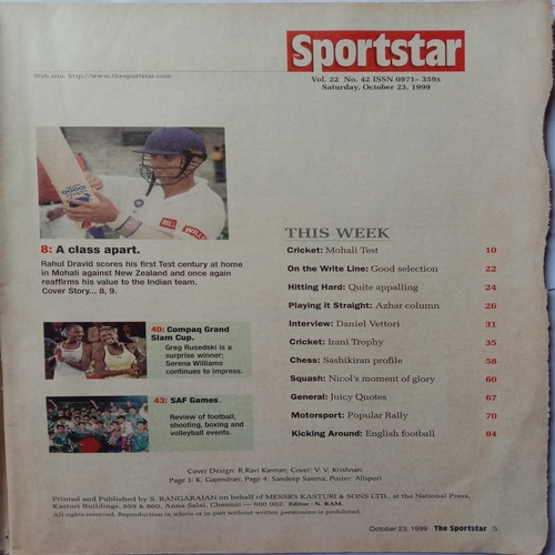 Sport Star (October 23, 1999)