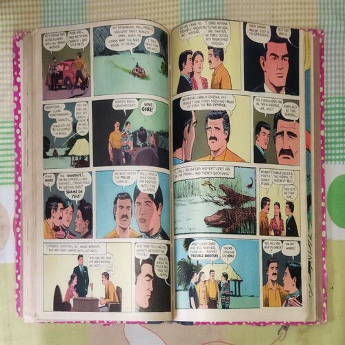 (INDRAJAL COMICS) (VOLUME-6) (10 IN 1 SINGLE BINDING), 1.> THE LEGEND OF VALOUR (PART-1), 2.> THE LEGEND OF VALOUR (PART-2), 3.> THE FUGITIVE, 4.> THE GOLD HUNT, 5.> THE MILLION DOLLAR RANSOM, 6.> IN THE DEVIL'S GRIP, 7.> THE NINGH ON THE FORSAKEN ISLAND, 8.> THE LOST ISLAND, 9.> THE JAIL BREAK, 10.> THE HIGHWAY GANG