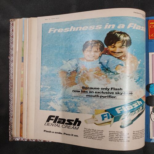 ( 12 In 1 Single Binding ) Chandamama Classics And Comics . Edition :- { 1. Chandamama ( Vol. 02 , No. 13 ) 20th April 1982 .  2. Chandamama ( Vol. 02 , No.14 )  3. Chandamama ( Vol. 02 , No. 15 ) 20th May 1982 .  4. Chandamama ( Vol. 02 , No. 16 ) 5th June 1982 . 5. Chandamama ( Vol. 02 , No. 17 ) 20th June 1982 .   6. Chandamama ( Vol. 02 , No. 18 ) 5th July 1982 . 7. Chandamama ( Vol. 02 , No. 19 ) 20th July 1982 .  8. Chandamama ( Vol. 02 , No. 20 ) 5th August 1982 .  9. Chandamama ( Vol. 02 , No. 21 ) 21th August - 5th september 1982 .  10. Chandamama ( Vol. 02 , No. 22 ) 6th - 20th September 1982 . 11. Chandamama ( Vol. 02 , No. 23 ) 21 September - 5th October 1982 .  12. Chandamama ( Vol. 02 , No. 24 ) 6th - 20th October 1982 }.