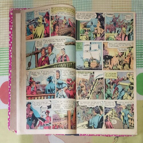 (INDRAJAL COMICS) (VOLUME-6) (10 IN 1 SINGLE BINDING), 1.> THE LEGEND OF VALOUR (PART-1), 2.> THE LEGEND OF VALOUR (PART-2), 3.> THE FUGITIVE, 4.> THE GOLD HUNT, 5.> THE MILLION DOLLAR RANSOM, 6.> IN THE DEVIL'S GRIP, 7.> THE NINGH ON THE FORSAKEN ISLAND, 8.> THE LOST ISLAND, 9.> THE JAIL BREAK, 10.> THE HIGHWAY GANG