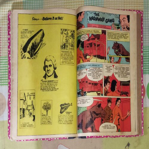 (INDRAJAL COMICS) (VOLUME-6) (10 IN 1 SINGLE BINDING), 1.> THE LEGEND OF VALOUR (PART-1), 2.> THE LEGEND OF VALOUR (PART-2), 3.> THE FUGITIVE, 4.> THE GOLD HUNT, 5.> THE MILLION DOLLAR RANSOM, 6.> IN THE DEVIL'S GRIP, 7.> THE NINGH ON THE FORSAKEN ISLAND, 8.> THE LOST ISLAND, 9.> THE JAIL BREAK, 10.> THE HIGHWAY GANG