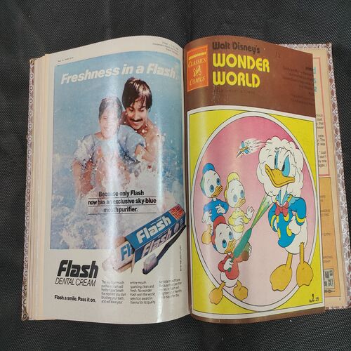 ( 12 In 1 Single Binding ) Chandamama Classics And Comics . Edition :- { 1. Chandamama ( Vol. 02 , No. 13 ) 20th April 1982 .  2. Chandamama ( Vol. 02 , No.14 )  3. Chandamama ( Vol. 02 , No. 15 ) 20th May 1982 .  4. Chandamama ( Vol. 02 , No. 16 ) 5th June 1982 . 5. Chandamama ( Vol. 02 , No. 17 ) 20th June 1982 .   6. Chandamama ( Vol. 02 , No. 18 ) 5th July 1982 . 7. Chandamama ( Vol. 02 , No. 19 ) 20th July 1982 .  8. Chandamama ( Vol. 02 , No. 20 ) 5th August 1982 .  9. Chandamama ( Vol. 02 , No. 21 ) 21th August - 5th september 1982 .  10. Chandamama ( Vol. 02 , No. 22 ) 6th - 20th September 1982 . 11. Chandamama ( Vol. 02 , No. 23 ) 21 September - 5th October 1982 .  12. Chandamama ( Vol. 02 , No. 24 ) 6th - 20th October 1982 }.