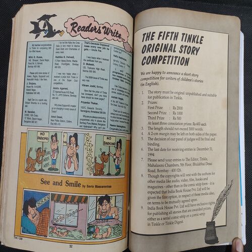 ( 10 In 1 Single Binding ) Tinkle . Edition :- Tinkle No. ( 301 , 302 , 303 , 304 , 305 , 306 , 307 , 308 , 309 & 310 ).