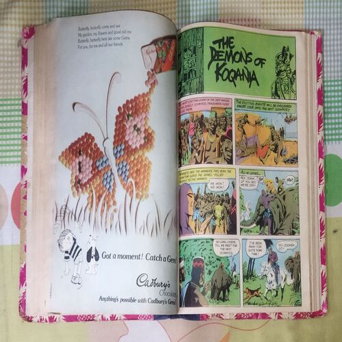 (INDRAJAL COMICS), (VOLUME-3), (10 IN 1 SINGLE BINDING), 1.> SATAN'S DISCIPLES (PART-1) 2.> SATAN'S DISCIPLES (PART-2), 3.> THE MONSTER BOY, 4.> THE ROUGHNECK `MOB', 5.> THE STING OF VENOM, 6.> THE LEGEND OF THE GIANTS, 7.> THE DEMONS OF KOQANIA, 8.> THE SPECTRE OF CRIME, 9.> THE DEVIL'S DOMAIN, 10.> THE FLAMES OF VENGEANCE