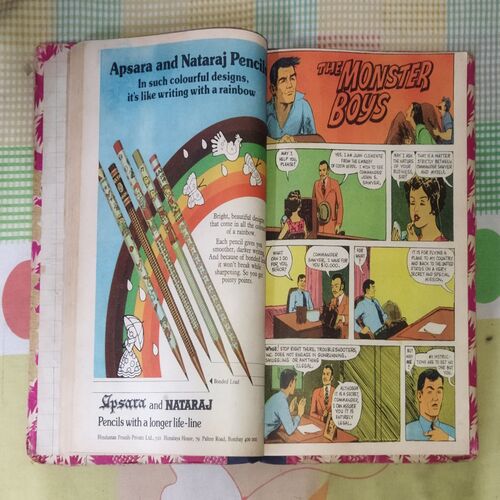 (INDRAJAL COMICS), (VOLUME-3), (10 IN 1 SINGLE BINDING), 1.> SATAN'S DISCIPLES (PART-1) 2.> SATAN'S DISCIPLES (PART-2), 3.> THE MONSTER BOY, 4.> THE ROUGHNECK `MOB', 5.> THE STING OF VENOM, 6.> THE LEGEND OF THE GIANTS, 7.> THE DEMONS OF KOQANIA, 8.> THE SPECTRE OF CRIME, 9.> THE DEVIL'S DOMAIN, 10.> THE FLAMES OF VENGEANCE