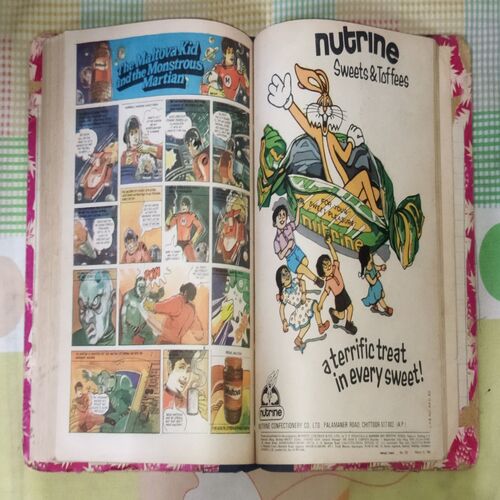 (INDRAJAL COMICS), (VOLUME-2), (10 IN 1 SINGLE BINDING), 1.> THE 22nd PHANTOM (PART-1), 2.> THE 22nd PHANTOM (PART-2), 3.> THE PHANTOM'S WRATH, 4.> THE SLAVE MARKET OF MUCAR (PART-1), 6.> THE DIAMOND ROBBERS, 7.> BHARAT BAHUBALI, 8.> THE MYSTERY OF THE HEADLESS GHOST, 9.> THE ROYAL PRISONER, 10.> THE RING OF FEAR