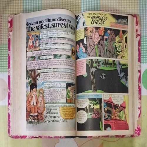 (INDRAJAL COMICS), (VOLUME-2), (10 IN 1 SINGLE BINDING), 1.> THE 22nd PHANTOM (PART-1), 2.> THE 22nd PHANTOM (PART-2), 3.> THE PHANTOM'S WRATH, 4.> THE SLAVE MARKET OF MUCAR (PART-1), 6.> THE DIAMOND ROBBERS, 7.> BHARAT BAHUBALI, 8.> THE MYSTERY OF THE HEADLESS GHOST, 9.> THE ROYAL PRISONER, 10.> THE RING OF FEAR