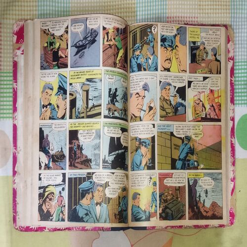 (INDRAJAL COMICS), (VOLUME-2), (10 IN 1 SINGLE BINDING), 1.> THE 22nd PHANTOM (PART-1), 2.> THE 22nd PHANTOM (PART-2), 3.> THE PHANTOM'S WRATH, 4.> THE SLAVE MARKET OF MUCAR (PART-1), 6.> THE DIAMOND ROBBERS, 7.> BHARAT BAHUBALI, 8.> THE MYSTERY OF THE HEADLESS GHOST, 9.> THE ROYAL PRISONER, 10.> THE RING OF FEAR