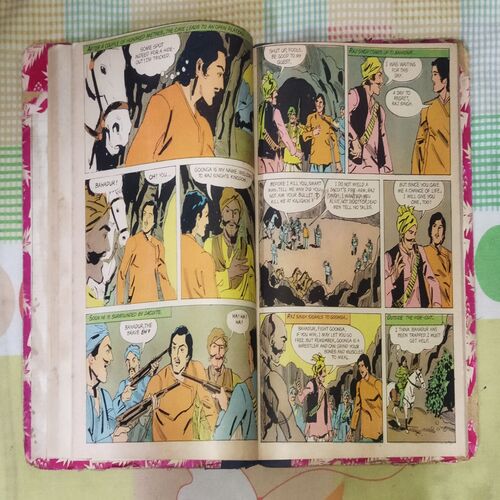 (INDRAJAL COMICS), (VOLUME-2), (10 IN 1 SINGLE BINDING), 1.> THE 22nd PHANTOM (PART-1), 2.> THE 22nd PHANTOM (PART-2), 3.> THE PHANTOM'S WRATH, 4.> THE SLAVE MARKET OF MUCAR (PART-1), 6.> THE DIAMOND ROBBERS, 7.> BHARAT BAHUBALI, 8.> THE MYSTERY OF THE HEADLESS GHOST, 9.> THE ROYAL PRISONER, 10.> THE RING OF FEAR