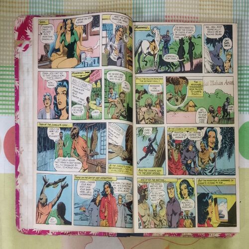 (INDRAJAL COMICS), (VOLUME-2), (10 IN 1 SINGLE BINDING), 1.> THE 22nd PHANTOM (PART-1), 2.> THE 22nd PHANTOM (PART-2), 3.> THE PHANTOM'S WRATH, 4.> THE SLAVE MARKET OF MUCAR (PART-1), 6.> THE DIAMOND ROBBERS, 7.> BHARAT BAHUBALI, 8.> THE MYSTERY OF THE HEADLESS GHOST, 9.> THE ROYAL PRISONER, 10.> THE RING OF FEAR