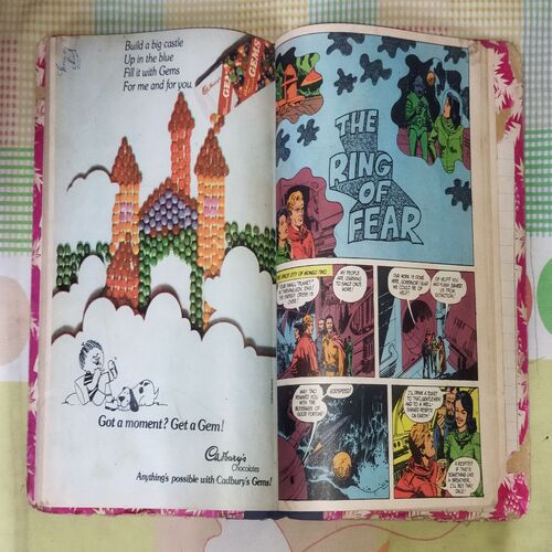 (INDRAJAL COMICS), (VOLUME-2), (10 IN 1 SINGLE BINDING), 1.> THE 22nd PHANTOM (PART-1), 2.> THE 22nd PHANTOM (PART-2), 3.> THE PHANTOM'S WRATH, 4.> THE SLAVE MARKET OF MUCAR (PART-1), 6.> THE DIAMOND ROBBERS, 7.> BHARAT BAHUBALI, 8.> THE MYSTERY OF THE HEADLESS GHOST, 9.> THE ROYAL PRISONER, 10.> THE RING OF FEAR