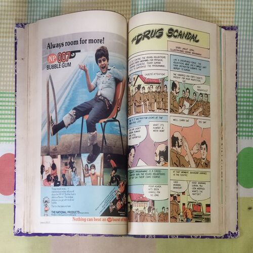 (INDRAJAL COMICS) (10 IN SINGLE BINDING), 1.> THE MANTLE OF MYSTERY, 2.> THE SACRED CITY OF GOLD, 3.> AMBUSH ON THE BEACH, 4.> THE PHANTOM'S PARADISE, 5.> THE WARUMBA TREASURE, 6.> THE SLY SEA WOLVES, 7.> THE LEGENDARY BENEFACTOR, 8.> THE DRUG SCANDAL, 9.> THE EMPEROR'S DREAM, 10.> THE FALSE LEGACY
