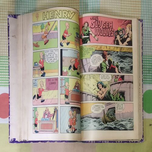 (INDRAJAL COMICS) (10 IN SINGLE BINDING), 1.> THE MANTLE OF MYSTERY, 2.> THE SACRED CITY OF GOLD, 3.> AMBUSH ON THE BEACH, 4.> THE PHANTOM'S PARADISE, 5.> THE WARUMBA TREASURE, 6.> THE SLY SEA WOLVES, 7.> THE LEGENDARY BENEFACTOR, 8.> THE DRUG SCANDAL, 9.> THE EMPEROR'S DREAM, 10.> THE FALSE LEGACY