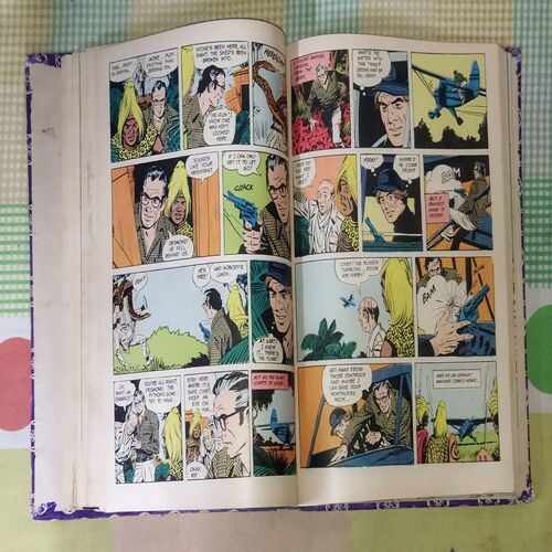 (INDRAJAL COMICS) (10 IN SINGLE BINDING), 1.> THE MANTLE OF MYSTERY, 2.> THE SACRED CITY OF GOLD, 3.> AMBUSH ON THE BEACH, 4.> THE PHANTOM'S PARADISE, 5.> THE WARUMBA TREASURE, 6.> THE SLY SEA WOLVES, 7.> THE LEGENDARY BENEFACTOR, 8.> THE DRUG SCANDAL, 9.> THE EMPEROR'S DREAM, 10.> THE FALSE LEGACY