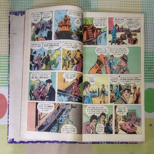 (INDRAJAL COMICS) (10 IN SINGLE BINDING), 1.> THE MANTLE OF MYSTERY, 2.> THE SACRED CITY OF GOLD, 3.> AMBUSH ON THE BEACH, 4.> THE PHANTOM'S PARADISE, 5.> THE WARUMBA TREASURE, 6.> THE SLY SEA WOLVES, 7.> THE LEGENDARY BENEFACTOR, 8.> THE DRUG SCANDAL, 9.> THE EMPEROR'S DREAM, 10.> THE FALSE LEGACY