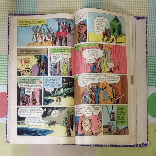 (INDRAJAL COMICS) (10 IN SINGLE BINDING), 1.> THE MANTLE OF MYSTERY, 2.> THE SACRED CITY OF GOLD, 3.> AMBUSH ON THE BEACH, 4.> THE PHANTOM'S PARADISE, 5.> THE WARUMBA TREASURE, 6.> THE SLY SEA WOLVES, 7.> THE LEGENDARY BENEFACTOR, 8.> THE DRUG SCANDAL, 9.> THE EMPEROR'S DREAM, 10.> THE FALSE LEGACY
