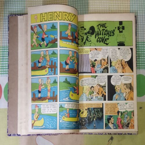 (INDRAJAL COMICS) (10 IN 1 SINGLE BINDING), 1.> THE GREEN-EYED MONSTER(PART-2), 2.>THE GREEN-EYED MONSTER(PART-3), 3.>THE WITCHES COVE, 4.> JALADASYUON KE JAAL MEIN (LANGUAGE-HINDI), 5.> VAHASHI SHAHJADA(LANGUAGE-HINDI), 6.> GHAGHAKATE SITAARE(LANGUAGE-HINDI), 7.> THE TREASURE TRAIL, 8.> BRUSH WITH DEATH, 9.> THE GAME OF TREACHERY, 10.> BEYOND THE BOILING RIVER