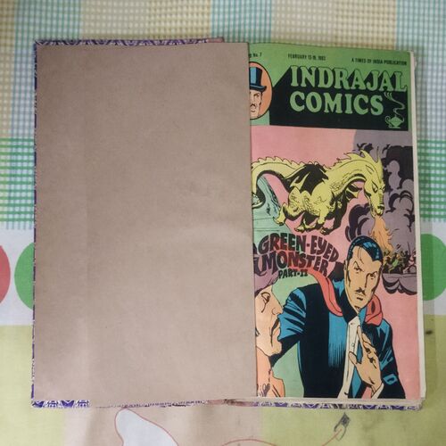 (INDRAJAL COMICS) (10 IN 1 SINGLE BINDING), 1.> THE GREEN-EYED MONSTER(PART-2), 2.>THE GREEN-EYED MONSTER(PART-3), 3.>THE WITCHES COVE, 4.> JALADASYUON KE JAAL MEIN (LANGUAGE-HINDI), 5.> VAHASHI SHAHJADA(LANGUAGE-HINDI), 6.> GHAGHAKATE SITAARE(LANGUAGE-HINDI), 7.> THE TREASURE TRAIL, 8.> BRUSH WITH DEATH, 9.> THE GAME OF TREACHERY, 10.> BEYOND THE BOILING RIVER
