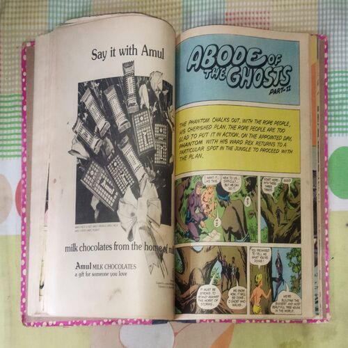 (INDRAJAL COMICS) (VOLUME) (10 IN 1 SINGLE BINDING), 1.> THE DRAGONS', 2.> THE BROKEN STRINGS, 3.> ALEENA THE ENCHANTRESS (PART-1), 4.> ALEENA THE ENCHANTRESS (PART-2), 5.> THE WAX TRAP, 6.> ABODE OF THE GHOSTS (PART-1), 7.> ABODE OF THE GHOSTS (PART-2), 8.> THE SCARY WHISPER, 9.> THE ANGERY SHARK BOY, 10.> THE VENGEFUL OUTLAWS
