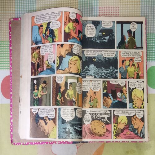 (INDRAJAL COMICS) (VOLUME) (10 IN 1 SINGLE BINDING), 1.> THE DRAGONS', 2.> THE BROKEN STRINGS, 3.> ALEENA THE ENCHANTRESS (PART-1), 4.> ALEENA THE ENCHANTRESS (PART-2), 5.> THE WAX TRAP, 6.> ABODE OF THE GHOSTS (PART-1), 7.> ABODE OF THE GHOSTS (PART-2), 8.> THE SCARY WHISPER, 9.> THE ANGERY SHARK BOY, 10.> THE VENGEFUL OUTLAWS