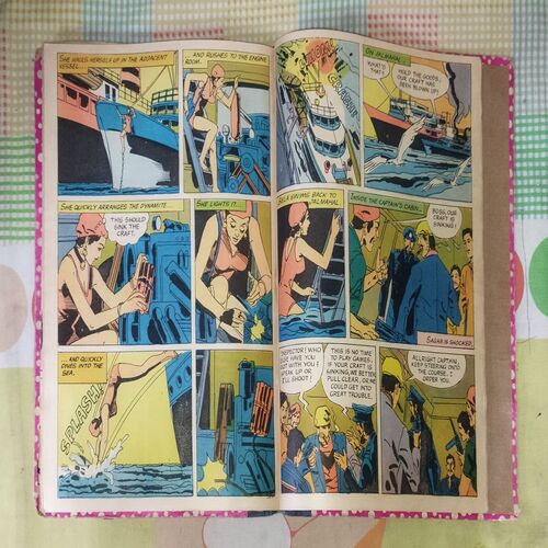 (INDRAJAL COMICS) (VOLUME) (10 IN 1 SINGLE BINDING), 1.> THE DRAGONS', 2.> THE BROKEN STRINGS, 3.> ALEENA THE ENCHANTRESS (PART-1), 4.> ALEENA THE ENCHANTRESS (PART-2), 5.> THE WAX TRAP, 6.> ABODE OF THE GHOSTS (PART-1), 7.> ABODE OF THE GHOSTS (PART-2), 8.> THE SCARY WHISPER, 9.> THE ANGERY SHARK BOY, 10.> THE VENGEFUL OUTLAWS