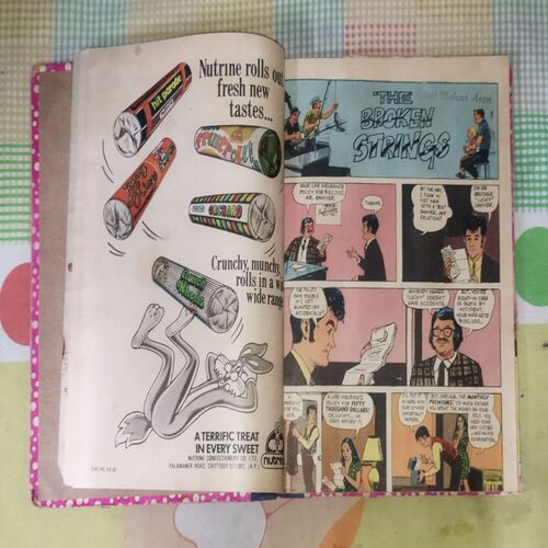 (INDRAJAL COMICS) (VOLUME) (10 IN 1 SINGLE BINDING), 1.> THE DRAGONS', 2.> THE BROKEN STRINGS, 3.> ALEENA THE ENCHANTRESS (PART-1), 4.> ALEENA THE ENCHANTRESS (PART-2), 5.> THE WAX TRAP, 6.> ABODE OF THE GHOSTS (PART-1), 7.> ABODE OF THE GHOSTS (PART-2), 8.> THE SCARY WHISPER, 9.> THE ANGERY SHARK BOY, 10.> THE VENGEFUL OUTLAWS