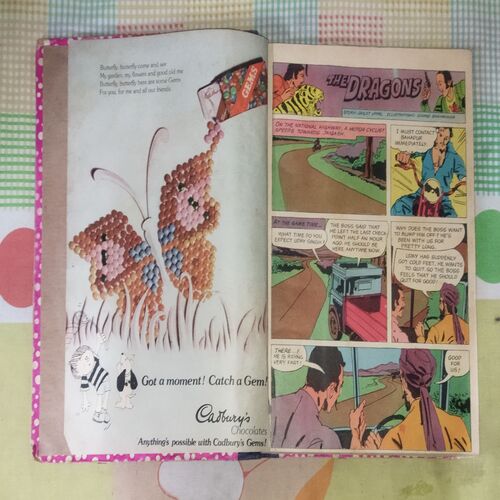 (INDRAJAL COMICS) (VOLUME) (10 IN 1 SINGLE BINDING), 1.> THE DRAGONS', 2.> THE BROKEN STRINGS, 3.> ALEENA THE ENCHANTRESS (PART-1), 4.> ALEENA THE ENCHANTRESS (PART-2), 5.> THE WAX TRAP, 6.> ABODE OF THE GHOSTS (PART-1), 7.> ABODE OF THE GHOSTS (PART-2), 8.> THE SCARY WHISPER, 9.> THE ANGERY SHARK BOY, 10.> THE VENGEFUL OUTLAWS