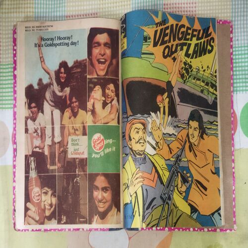 (INDRAJAL COMICS) (VOLUME) (10 IN 1 SINGLE BINDING), 1.> THE DRAGONS', 2.> THE BROKEN STRINGS, 3.> ALEENA THE ENCHANTRESS (PART-1), 4.> ALEENA THE ENCHANTRESS (PART-2), 5.> THE WAX TRAP, 6.> ABODE OF THE GHOSTS (PART-1), 7.> ABODE OF THE GHOSTS (PART-2), 8.> THE SCARY WHISPER, 9.> THE ANGERY SHARK BOY, 10.> THE VENGEFUL OUTLAWS