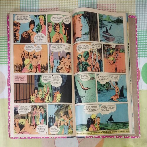 (INDRAJAL COMICS) (VOLUME) (10 IN 1 SINGLE BINDING), 1.> THE DRAGONS', 2.> THE BROKEN STRINGS, 3.> ALEENA THE ENCHANTRESS (PART-1), 4.> ALEENA THE ENCHANTRESS (PART-2), 5.> THE WAX TRAP, 6.> ABODE OF THE GHOSTS (PART-1), 7.> ABODE OF THE GHOSTS (PART-2), 8.> THE SCARY WHISPER, 9.> THE ANGERY SHARK BOY, 10.> THE VENGEFUL OUTLAWS